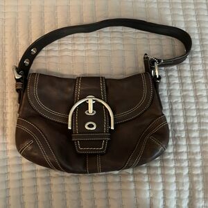 Brown Leather Coach Purse